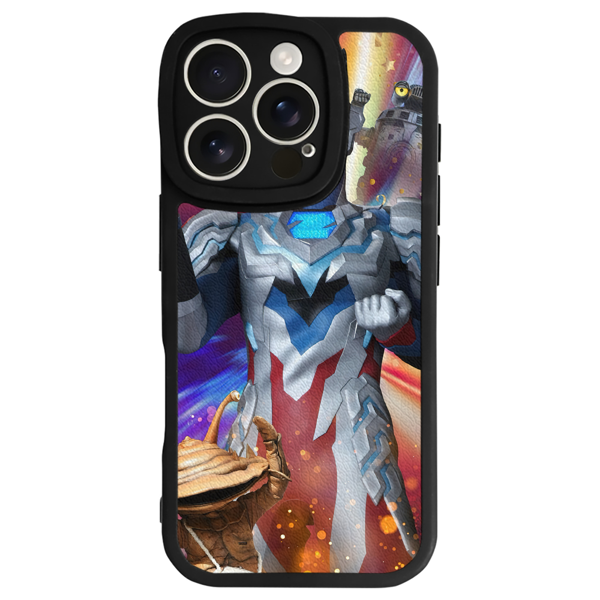 （画像用） ウルトラマン Ultraman 【iPhone 16シリーズ対応】シリコンスマホケース（レザー調） 材質：シリコン